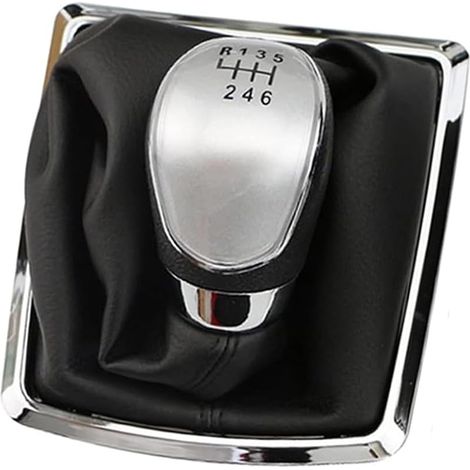 Pommeau de Levier de Vitesse de Voiture pour 2008 2009 2010 2011 2012,Manette de Vitesse Poignée De Boîte De Vitesses Tête Remplacement Accessoires,6 Speed (1/3)