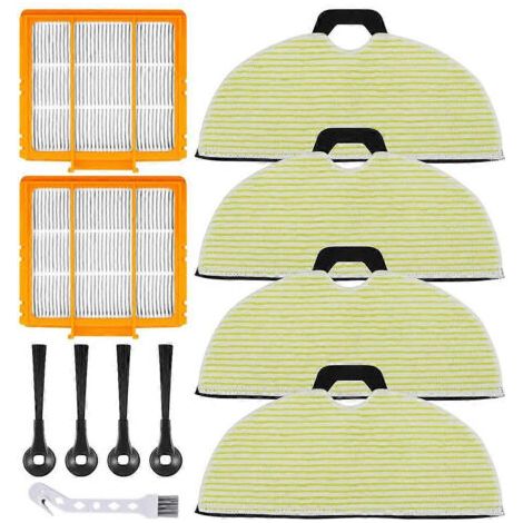 Kit de remplacement de filtre pour brosse de nettoyage pour aspirateur robot 2-en-1 Shark RV2610WA, RV2620WA, RV2410WD et AV2610WA AI Ultra