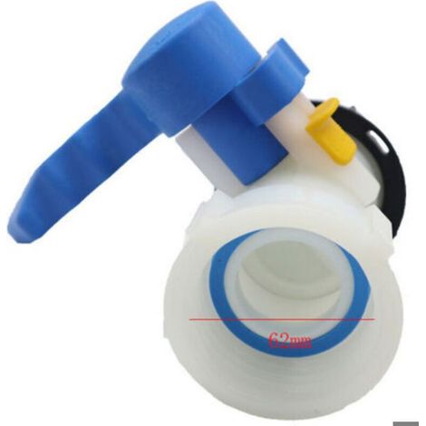 Vanne papillon pour cuve IBC - Pour cuve IBC 1000 litres - Diamètre 2" / 62 mm - Plage de température -20℃ à +70℃ (1/3)