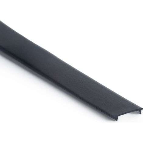 Capot de 10 Mètres pour Profilé en Aluminium Compatible avec Réf. 128689, 128918, 128923 Noir translucide