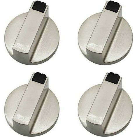 Gasherdknöpfe – 4er-Set 6-mm-Metallknöpfe für Backofen und Herd – Crezuo
