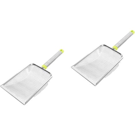 Lot de 2 pelles inox vertes, ergonomiques, nettoyage rapide & entretien facile (1/4)