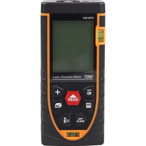SNDWAY Tragbarer digitaler Laser-Entfernungsmesser, selbstkalibrierend, 60 m Längen-/Volumenmessgerät (1/5)