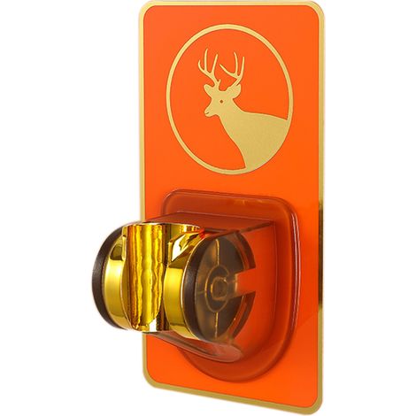 1 support de pommeau de douche, réglable, adhésif, étanche, pour salle de bain (1/5)