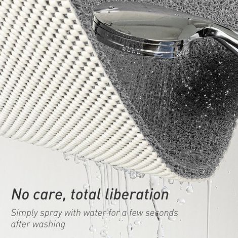 Duschmatte Rutschfeste Badematte 40 x 60 cm wasserdurchlässige rutschfeste Matte für Dusche oder Badewanne Badezimmermatte Grau Kunststoff (1/4)