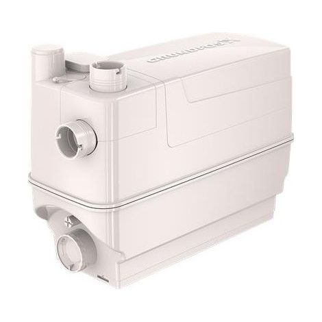 Grundfos – Cuve de relevage pour eaux grises – Débit 1,7 l/s – Hauteur de refoulement 5,95 m – Particule max 10 mm – Réservoir 6 litres