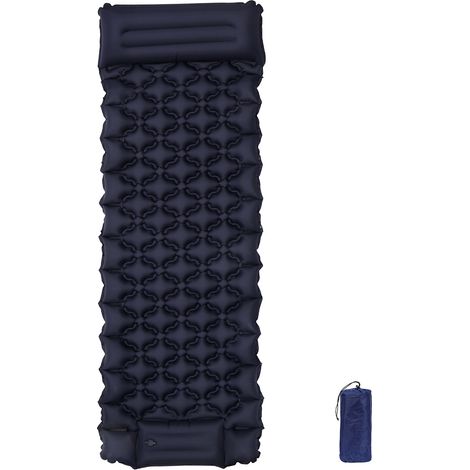 Jiubiaz Isomatte selbstaufblasend mit Fußpumpe, ultraleichte Camping Schlafmatte für Outdoor und Reisen