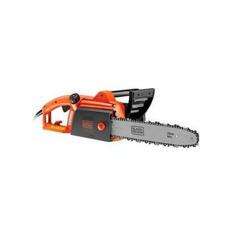 BLACK+DECKER Motosierra eléctrica de 1800W y 35cm con freno de cadena, BECS1835-QS