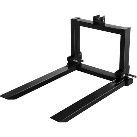 Fourche à palette à attelage 3 points,capacité 907,2 kg,accessoire pour tracteur catégorie 1,dimensions 64,8x55,9x104,1 cm (1/5)