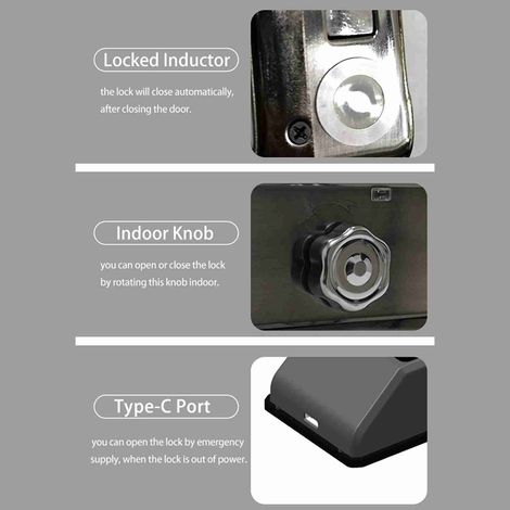 Decdeal KEYLESS ENTRAG TOR LOCK Fingerabdruck Passwort Auto Key IP66 Water Proof Smart für Tuya