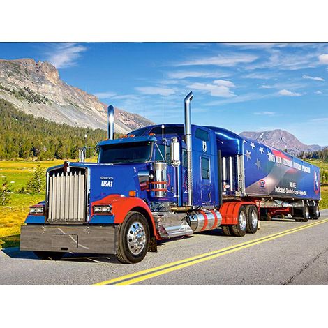 30 X 40 Cm ,gros Camion Bleu Diamond Painting Broderie Diamant Peinture Canevas 5d Tableau Enfant Adulte Strass Lot Puzzle Dessin Decoration Mura (1/5)