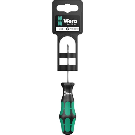 Tournevis pour Vis Phillips, Ph 0 x 60 mm, Noir/Vert (1/5)