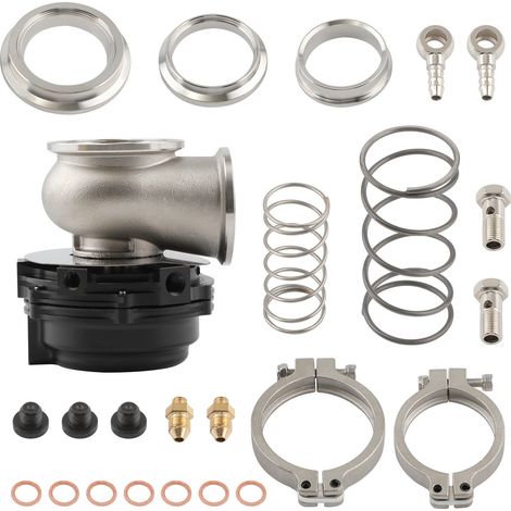 Nero Valvola Di Sfiato New for Turbo Universali Con Wastegate Da 44 Mm 7/14PS (1/5)