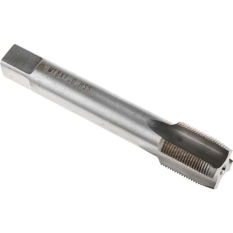 Taraud M18, pas de 1.0mm, Fin métrique, HSS ( Prix pour 1 ) (1/3)