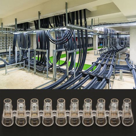1 pièce barrière de connexion à vis bornes de raccordement connecteur pour câble électrique BH40-10P (1/5)