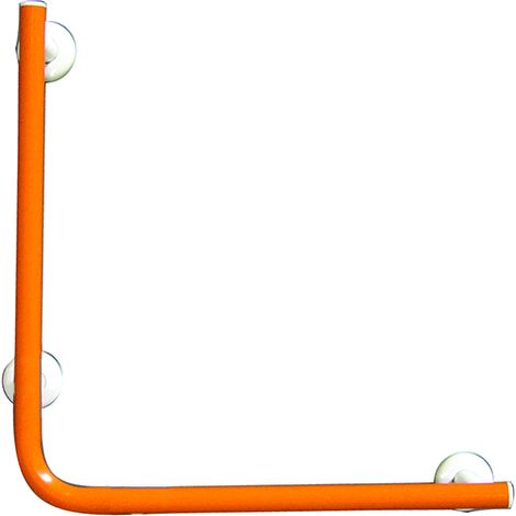 Maniglia bagni disabili e anziani verticale e laterale cm.50x50 color arancio (1/3)