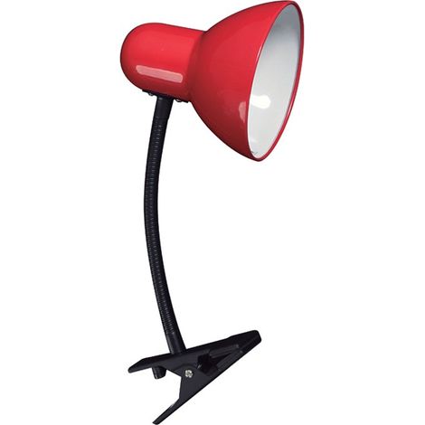 FABRILAMP AKUNADECOR Flexo Lamp Red With Clamp De Clip Model Clip De 1 Light