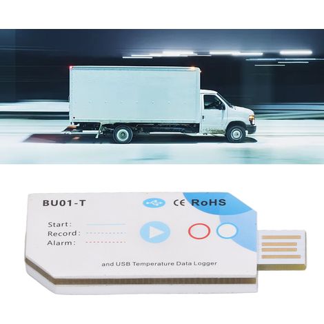 L'enregistreur de données de température se connecte à une application Bluetooth pour enregistrer 120 jours de données de transport de la chaîne du froid depuis un entrepôt médical, avec une capacité  (1/5)