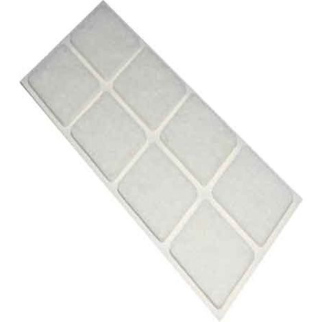 FELTRINI RETTANGOLARI  25x35 mm - Marrone - Blister 6 pezzi