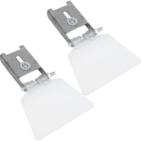 Écran de protection pour touret à meuler 2 pièces, boîtier en acier inoxydable 304, accessoire de fixation pour établi, pare-éclats compact (1/5)