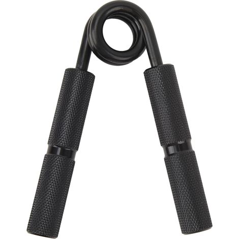Poignée de renforcement en aluminium 250LB pour doigts, poignets et avant-bras, entraînement de la force de préhension pour salle de sport à domicile, construction musculaire, noir (1/5)