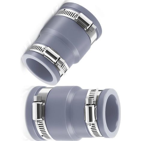 Adaptateur de tuyau pour aspirateur de piscine avec colliers de serrage en acier inoxydable, raccord d'aspiration pour accessoires de piscine hors sol (1/5)