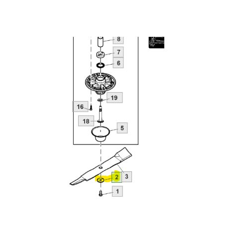 Rondella per coltello originale John Deere M147138