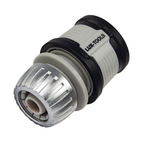 CONNETTORE PROFESSIONALE PER TUBI FLESIBILI - CON REGOLATORE DI FLUSSO IN ALLUMINIO 13MM - ATTACCO 1/2