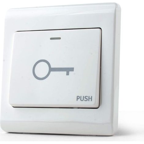 Porte Sortie Bouton-Poussoir Commutateur Porte Porte 86 86 en Plastique pour Bricolage Électrique Verrouillage Système de Sécurité De Contrôle D'accès (1/5)