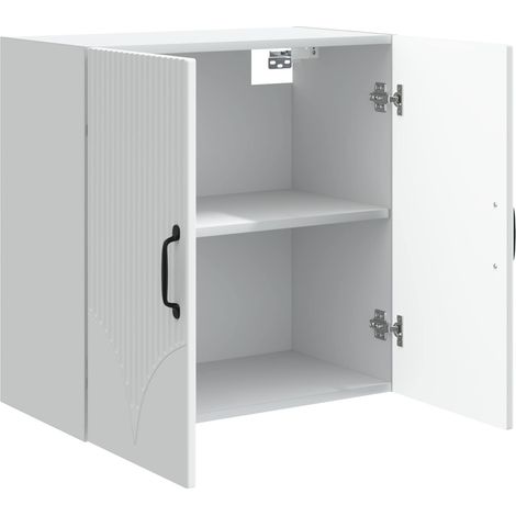 Armadietto a muro Mobiletto a muro Bianco 59 x 31 x 60 cm Legno ingegnerizzato DAS113755 (1/5)