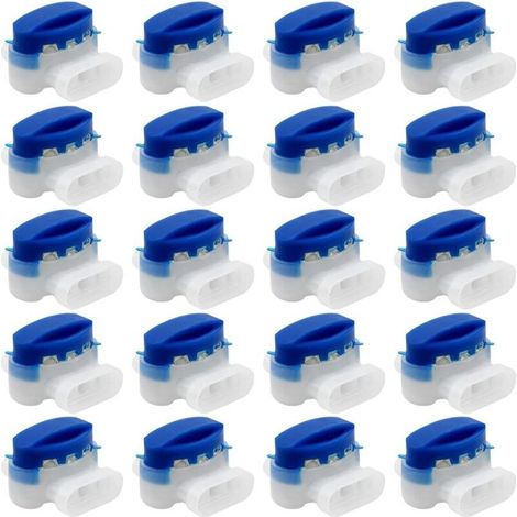 20 Pièces connecteurs de câble, 314 connecteurs de câble remplis de gel résines terminaux, connecteur Étanche raccords de câbles pour jardin extérieur robot voiture Tondeuse