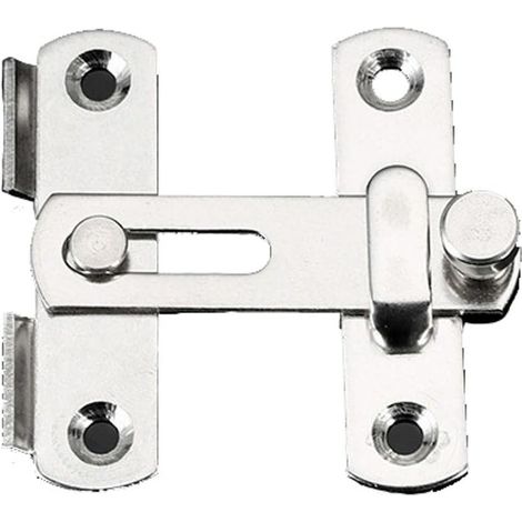 BEBUSINGOTO 2-Zoll-Türriegel, tragbarer Türriegel für Außenzaunschrank, Edelstahl-Multifunktionshaus (Silber) (1/5)