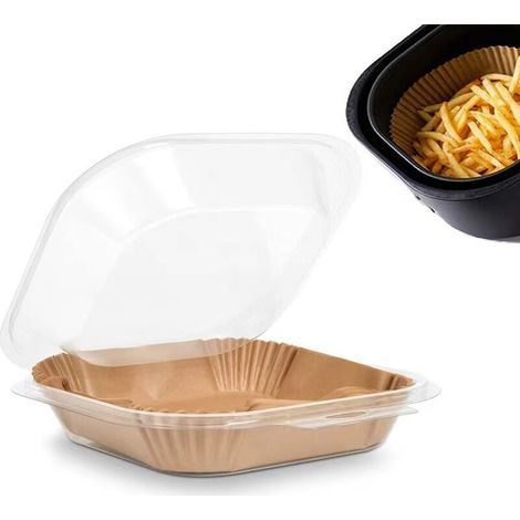 - Papier Cuisson Pour Air Fryer Ninja Double Stack XL SL400EU 9,5L, 100 Pièces Accessoire Pour Air Fryer Ninja, Papier Sulfurisé Compatible Ninja AF300EU 7.6L/ Foodi Max Dual Zone AF400EU (1/5)