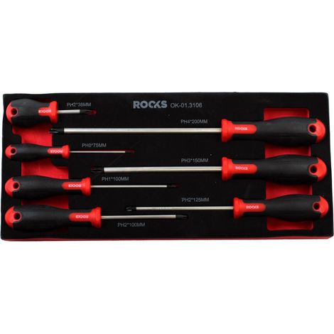 Set cacciaviti PH ergonomici 7 pezzi ROOKS (OK01.3106) (1/2)