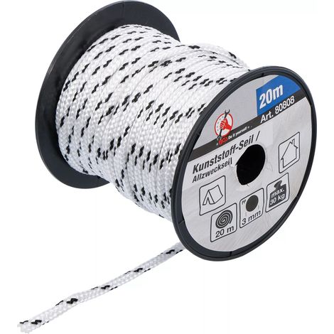 Cuerda bgs diy 3 mm 20 m impermeable resistente desgarro