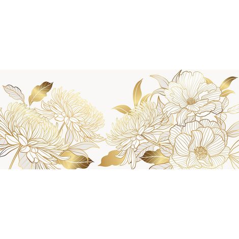 Papier peint panoramique - Fleurs - 130 cm x 54 cm (1/2)