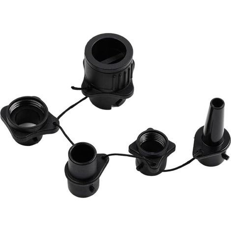 Adattatore per pompa ad aria per articoli gonfiabili, connettore per pompa da kayak - Adattatore impermeabile 4 in 1 per kayak, gommoni, tavole da surf e sport acquatici (1/4)