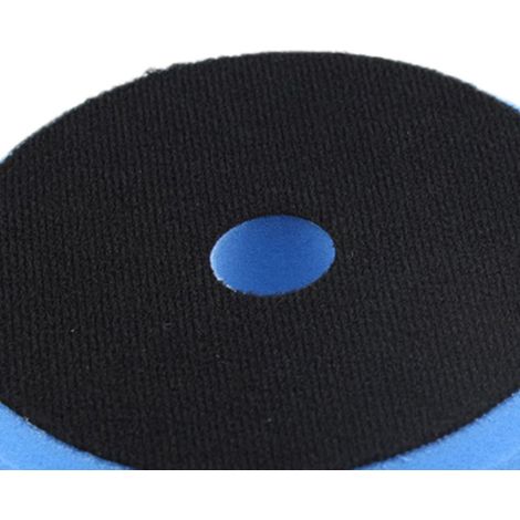 Disque éponge triangulaire bleu 5 pouces pour polisseuse de voiture, cire, lustrage et nettoyage, adaptateur pour perceuse (1/5)