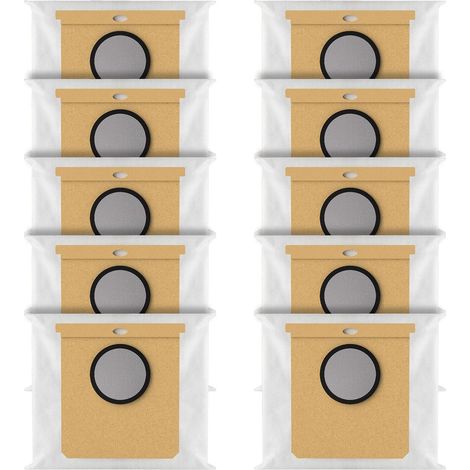 10 Stück Staubbeutel kompatibel mit eufy L50 SES, L60 SES Staubsauger Roboter, Ersatz Staubsaugerbeutel Zubehör (1/5)