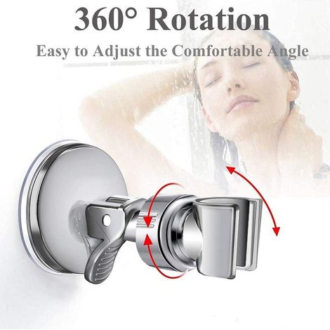 Support de douche à ventouse 360° pour pommeau de douche, sans (1/4)