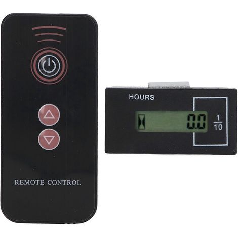 Compteur d'heures de fonctionnement pour pelles hydrauliques avec écran LCD, universellement applicable grâce à sa puce intégrée et sa télécommande industrielle électronique polyvalente