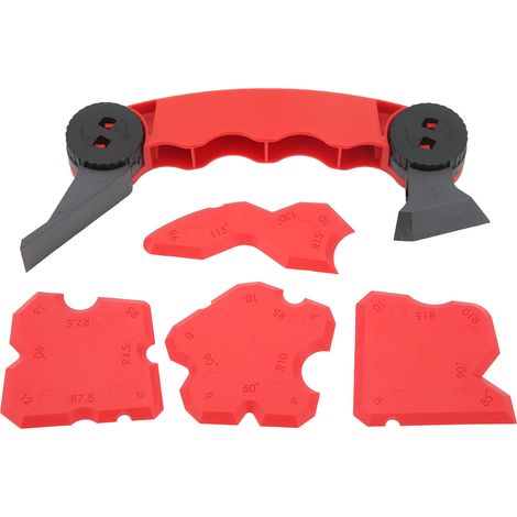 5-teiliges Set mit Werkzeugen zum Entfernen von Klebstoffen an Glastüren, Fenstern und Paneelen, Spachtel für Maler- und Bauarbeiten (1/5)