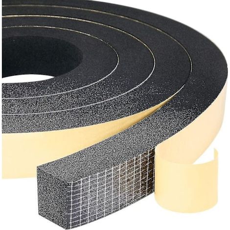 Bande d'étanchéité en mousse, 2 rouleaux, 25 mm (l) x 20 mm (h) x 2 m (l) - Étanchéité, résistance aux intempéries, aux chocs et (1/3)
