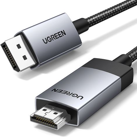 Cavo Ugreen DP119 da DisplayPort 4K a HDMI, 2 m, unidirezionale (1/2)