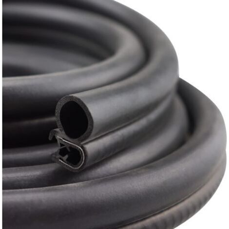 Joint de porte en caoutchouc flexible 3m – Pince en acier intégrée – Étanchéité optimale pour voitures, camping-cars et bateaux