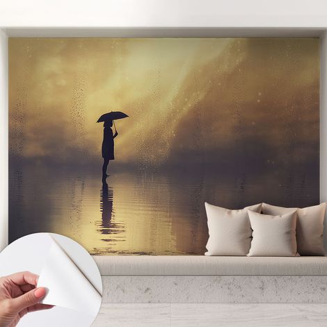 Fotomurale adesivo stickers - murali decorativo - soggiorno moderno - effetto realistico - Scena misteriosa 208x146 cm (1/5)