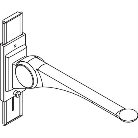 HEWI 802.50.41860 Poignée d'appui rabattable SD Premium, 750 mm (1/2)