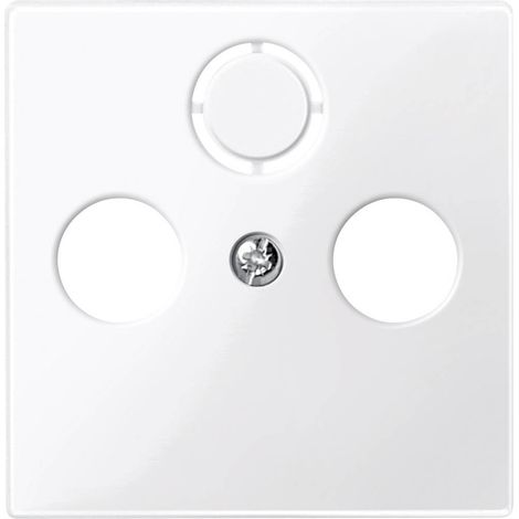 Merten Placca di copertura Presa SAT System M, 1-M, M-Smart, M-Plan, M-Creativ bianco polare lucido 296719