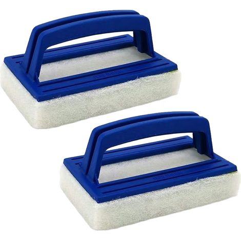 Brosse Eponge - Fibre De Cellulose - Pour Nettoyage Sol Mur Spa Baignoire Aquarium - 2 Pièces