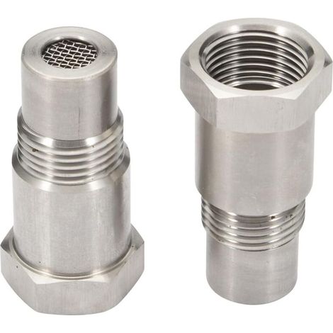 Lntyq Lot de 2 rallonges de capteur détrompeur lambda M18 x 1,5 mm avec filtre O2 capteur d'oxygène adaptateur de sonde lambda 45 mm pour système d'échappement de voiture accessoires M18 x 1,5 mm